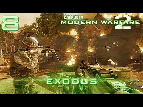 Call of Duty: Modern Warfare 2 - Walkthrough - Mission 8 - Exodus (VETERAN) NO COMMENTARY