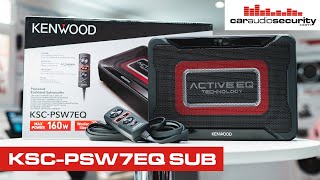 Kenwood KSC-PSW7EQ Compact Powered Car Subwoofer | Car Audio & Security