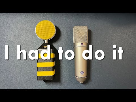 $3600 microphone (U87) vs a $99 mic (Neat King Bee)