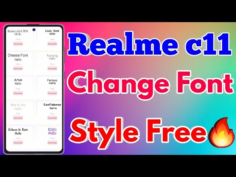 How To Change Font Style in Realme c11 2021 | How To Download Font Style in Realme C11 2021