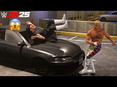 Cody Rhodes Destroys Dominik Mysterio at Backstage Brawl | WWE 2K25 Gameplay