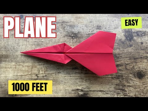 ORIGAMI COOL AIRPLANE 1000 FEET EASY TUTORIAL CRAFTING | HOW TO MAKE EASY PAPER PLANE INSTRUCTIONS