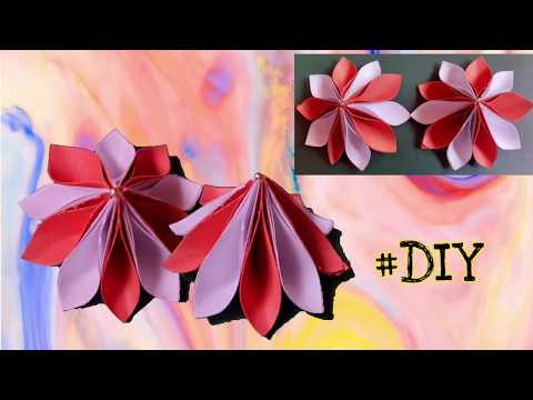 #DIY- How to make easy & beautiful flowers from paper | DIY paper crafts| Flower making tutorial