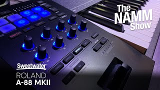 Video thumbnail for Roland A-88 MKII Keyboard Controller at Winter NAMM 2020 by Sweetwater