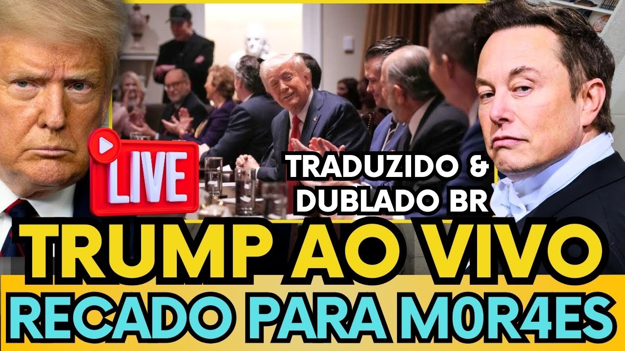 🚨AO VIVO: TRUMP MANDA RECADO PARA M0R4ES EM REUNIÃO COM ELON MUSK #trump #elonmusk #bolsonaro