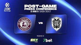 Post-Game Press Conference RS 1: Lietkabelis Panevezys - PAOK Thessaloniki