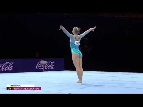 Valeriia Osipova. 2022 European Championships. Qualification. FX