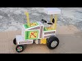 How To Make Easy Matchbox Tractor At Home Matchbox Tractor Diy Toy Craft