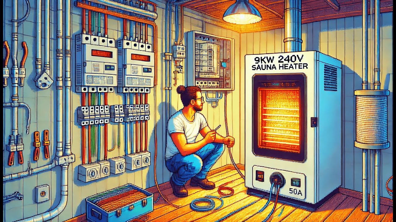 Sauna Heater 9kW 240V Wiring and NEC Compliance