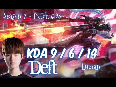 Deft LUCIAN vs EZREAL ADC - Patch 6.23 KR Ranked