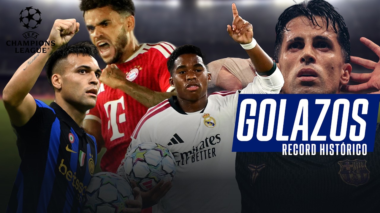 TODOS LOS GOLES DE LA FECHA 2 DE LA UEFA CHAMPIONS LEAGUE 2026/27, RÉCORD HISTÓRICO DE CANTIDAD
