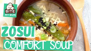 Egg Zosui (Japanese rice soup) winter comfort food