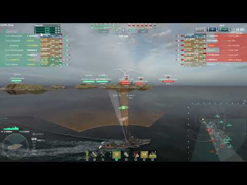 World of Warships (ASIA) 07 Oct 2023 clan battle HAIFU vs SUMGA