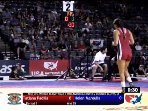 World Team Trials Finals: Women's Freestyle 55kg - Tatiana Padilla vs. Helen Maroulis Match 1