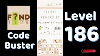 Code Busters Level 186 Walkthrough 🧩 | All Puzzle Solutions| Solutionguruji