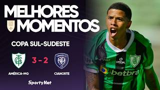 JOGAÇO EM MINAS COM GOLS E MUITA EMOÇÃO! Melhores Momentos - América-MG 3 x 2 Cianorte