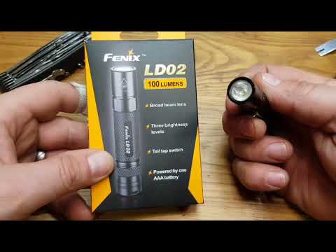 ✔ FENIX LD02 ☆ 100 Lumen ☆ AAA Batterie ☆ Taschenlampen Review ☆ Flashlight Review ☆ German
