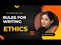 How To Write ETHICS Paper Dr Tanu Jain Ma Am IAS Preparation