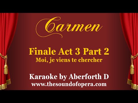 CARMEN KARAOKE 27 - Moi, je viens te chercher (Finale Act 3, part 2) | Aberforth D