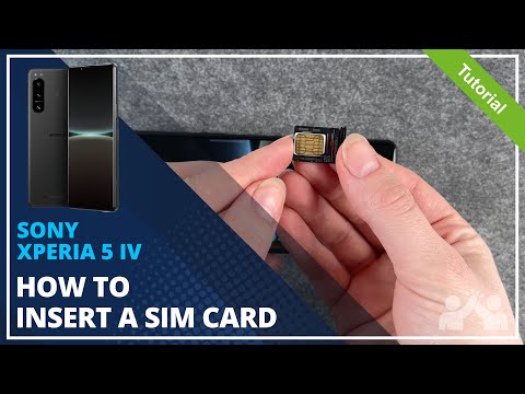 Sony Xperia 5 IV- How to insert a SIM card • 📲 • 📶 • ✅ • | Tutorial