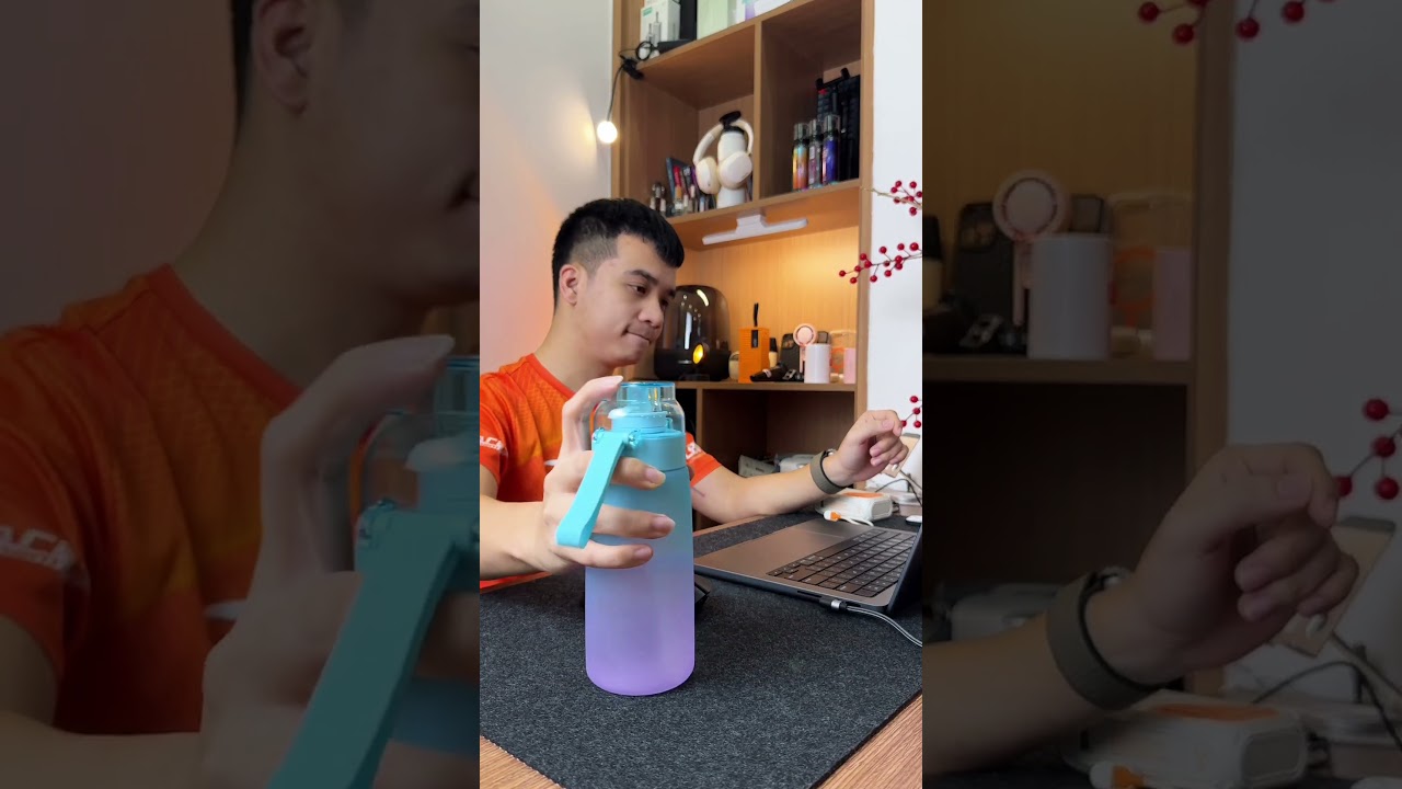 Có bình nước tạo hương vị Air water bỏ luôn trà sữa #shorts