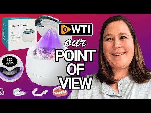 Denture Ultrasonic Retainer Cleaner Machine - 45kHz Retainer Cleaner Machine with 200ML Dental Pod - WTI product video review