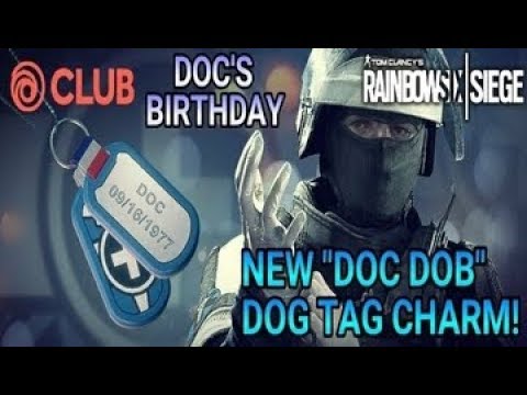 New "DOC DOB" Dog Tag Charm! (Rainbow Six Siege)