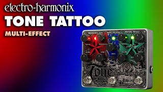 Video thumbnail for Electro-Harmonix Tone Tattoo Analog Delay / Chorus / Distortion Pedal by EHX