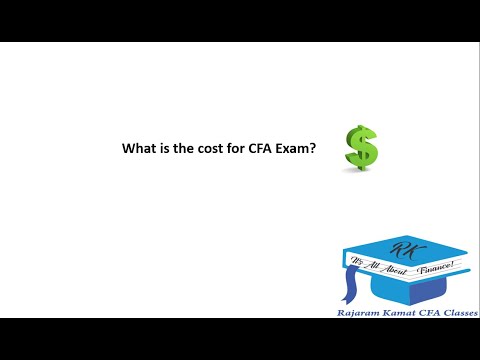 How much does CFA Exam Cost? -- Prof Rajaram Kamat