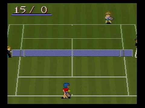 Super Family Tennis gameplay, SFC Japan