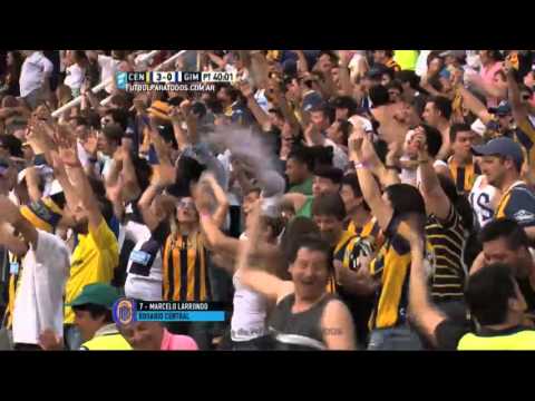 Gol de Larrondo. Central 3 - Gimnasia LP 0. Fecha 26. Primera División 2015. FPT.