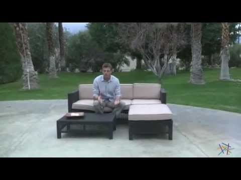 Manhattan 3 Piece All Weather Wicker Conversation Set - Product Review Video
