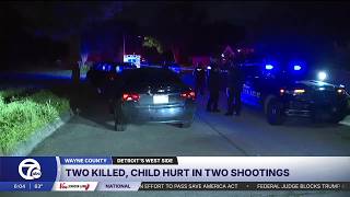 Man fatally shot and child critically injured, Detroit police say