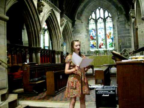 Mollie, 12 year old girl singer...WOW..Alto singing voice, big sound small child.