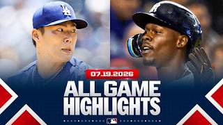 Highlights from ALL GAMES on 7/19 (Dodgers/Yankees split doubleheader, Red Sox 13 straight W & MORE)