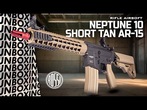 UNBOXING! Rifle Airsoft Rossi Neptune 10 Short TAN AR-15