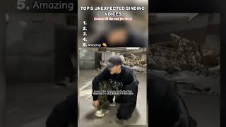 TOP 5 UNEXPECTED 🤯 SINGING VOICES ✨✅#shorts