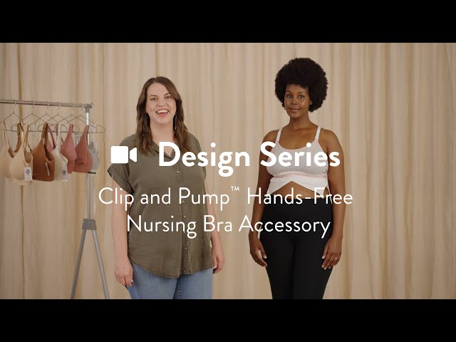Bravado Clip and Pump Hands-Free Nursing Bra Accessory [Sustainable] - Black  (2 Sizes)