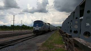 preview picture of video '(05/26/18) - Amtrak 58 'City of New Orleans' in McComb, MS with Private Car 'Hollywood Beach''