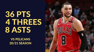 [高光] Zach LaVine  36 Pts VS Pelicans