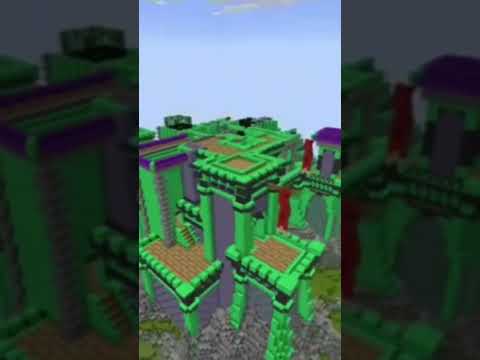 EPIC Emerald Castle in Minecraft! 😱🔥 #Shorts