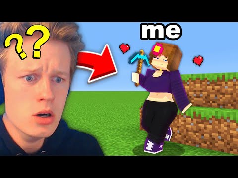 Fooling My Friend with a GIRLFRIEND Mod in Minecraft...