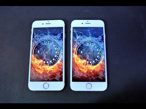 iPhone 6S iOS 9.1 vs iPhone 6 iOS 9.1 - Speed Test!