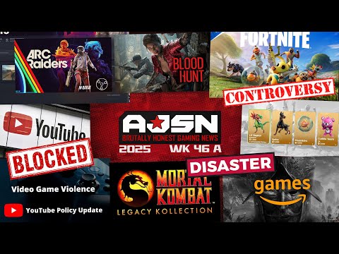 AJS News - ARC Raiders 330K+, NEW YT Violence Policy, Fortnite PETS B.S!, Amazon Games DONE?