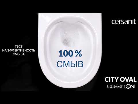 Миниатюра изображения товара Унитаз подвесной с инсталляцией Cersanit City Smart CO DPL EO Slim + Link PRO / 68306 (с кнопкой Twins хром глянцевый)