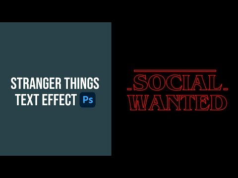 Quick "Stranger Things" text effect in Photoshop