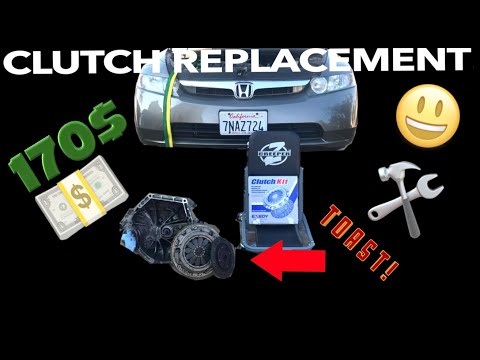 2006 Honda Civic 1.8L Clutch Replacement!(FULL)
