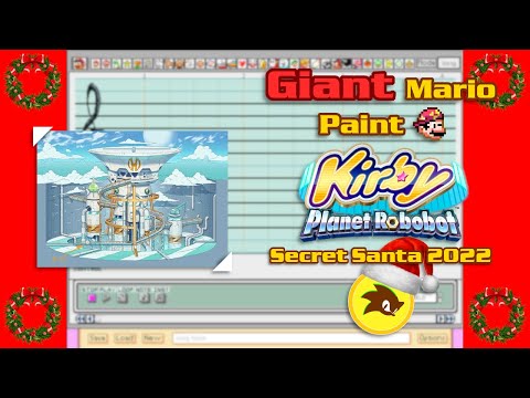 "Hi @SuperNintendoGameboy!" Giant Mario Paint - Kirby: Planet Robobot - Laboratory Medley