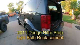 2011 Dodge Nitro Stop Light Bulb Replacement