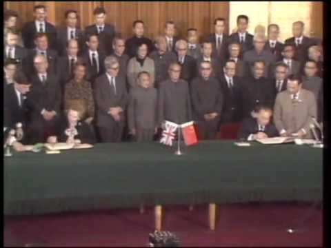 Former British Foreign Secretary Lord Geoffrey Howe hong kong